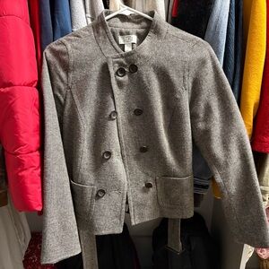 LOFT Women's Charcoal Double-Breasted Blazer